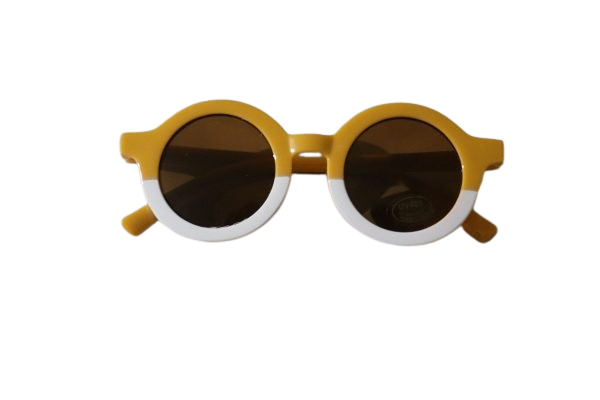 Totown Sunnies – Mango/White | Stylish Baby Sunglasses