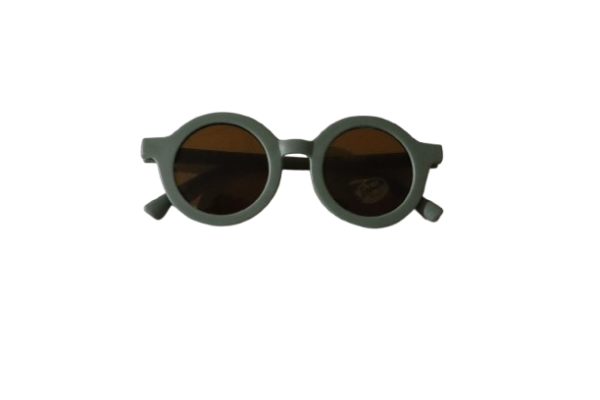 Sustainable Baby Sunglasses Olive Green – Simplicity Sunnies with UV400+ Protection