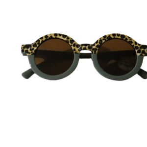 Sassy Sunnies Leo Green baby sunglasses with UV400+ protection from Plush Bubs