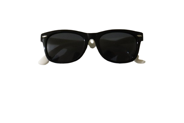 Premium Ultraflex Sunnies – Black & White | Flexible Baby Sunglasses