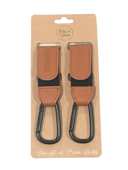 Plush Bubs Vegan Leather Pram Hook – Tan