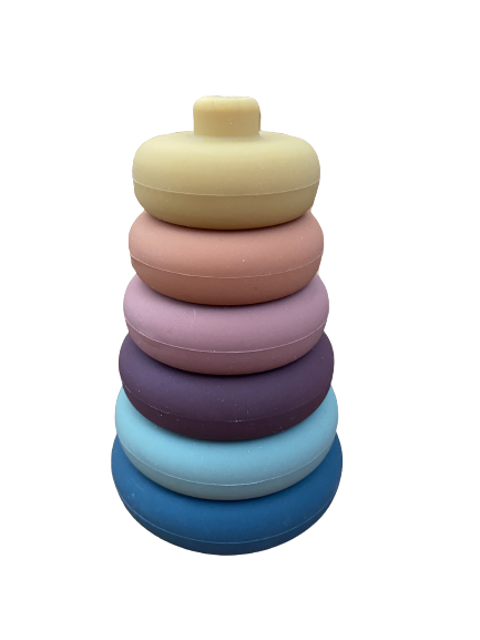 Plush Bubs Ultimate Silicone Round Educational Stacker – Earth