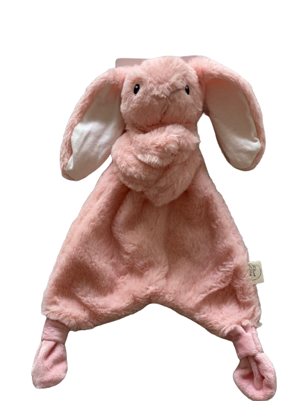 Cherished Snuggle Buddies Baby Companion Comforter – PINK Bunny