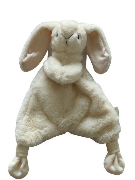 Ultimate Snuggle Buddies Baby Comforter in Ivory Bunny – Soft, Mum-Scented & Perfect for Sleep